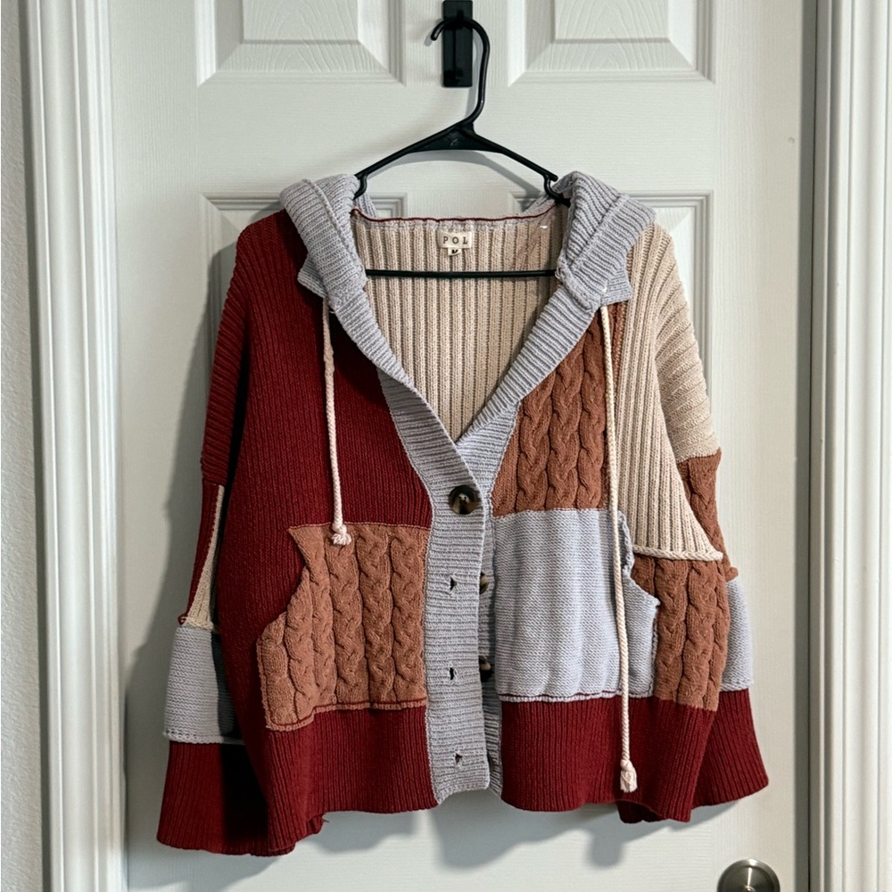Pol Multicolor Patchwork Cardigan - image 1
